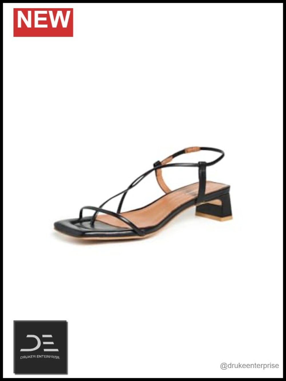 Women's Heeled Sandals Slingback Toe Strap Cushioned Leather